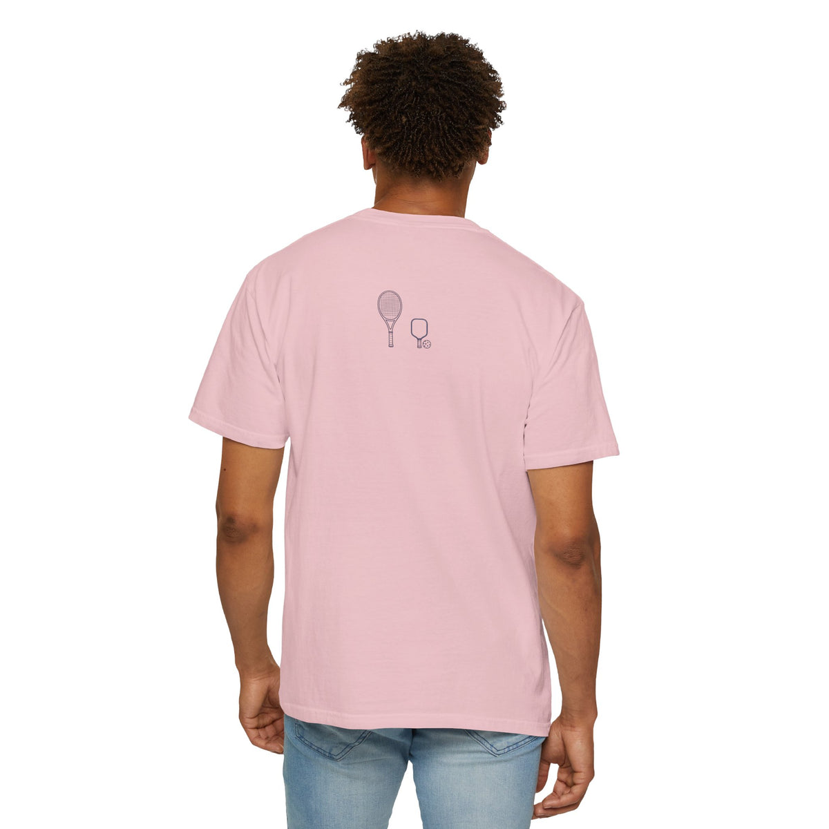 T-shirt, Racket Sports, King of the Court Sketch design, Cotton, Various Colours