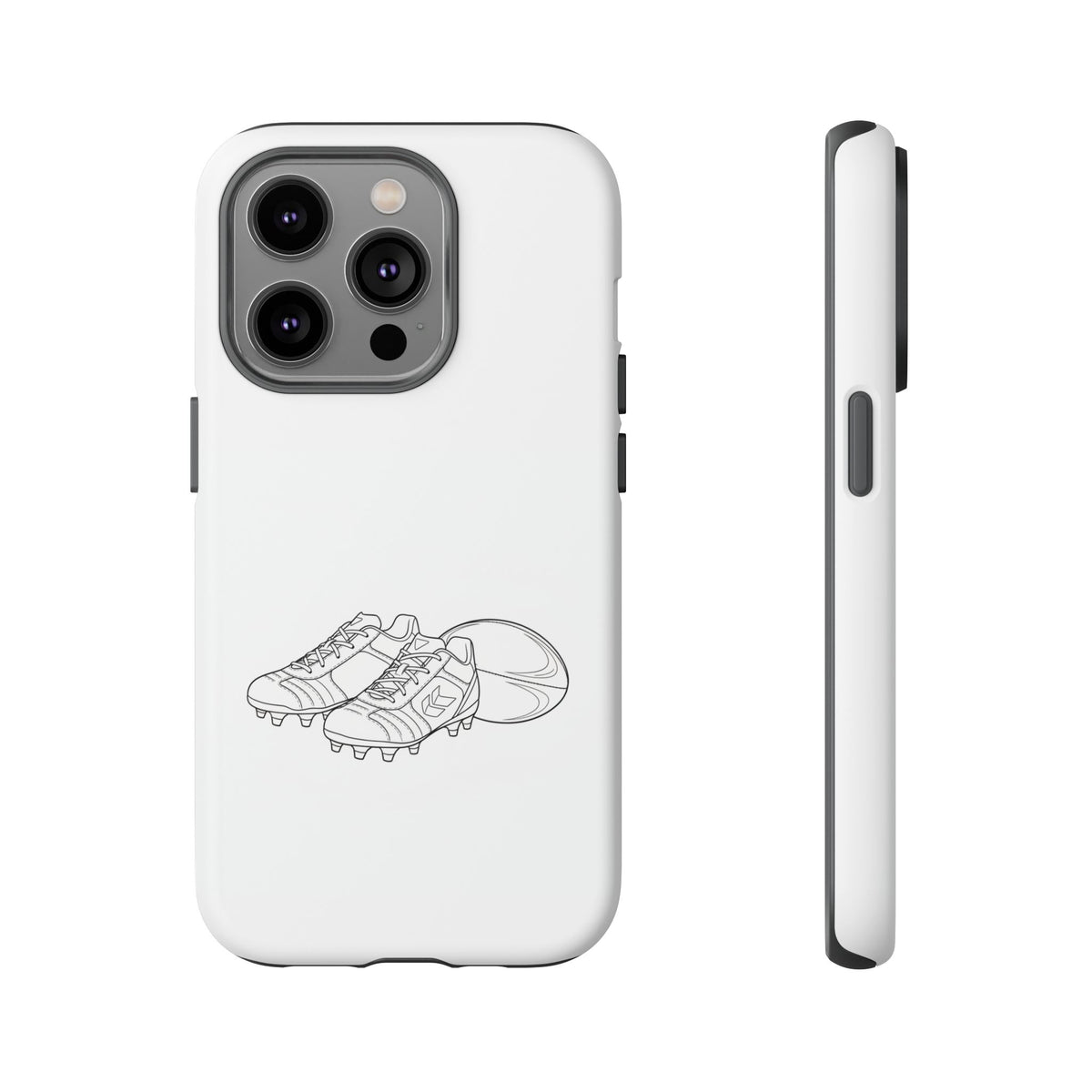 Phone Case, Rugby Ball & Boots Sketch, Tough Case