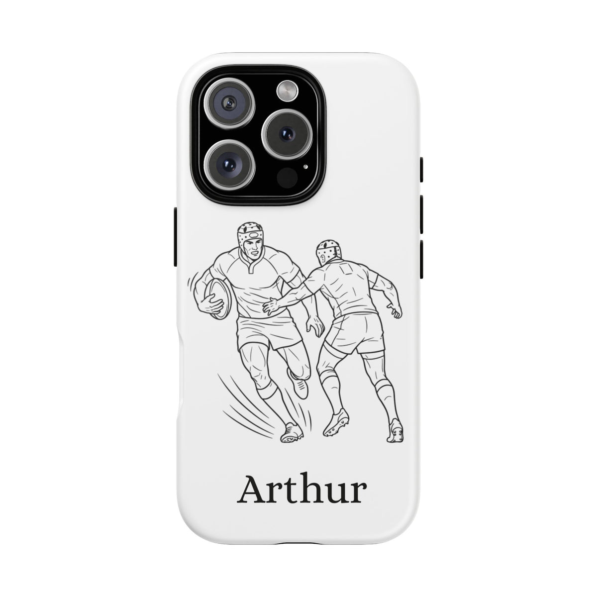 Personalised Phone Case, Rugby sidestep, Tough Case,  Custom Name