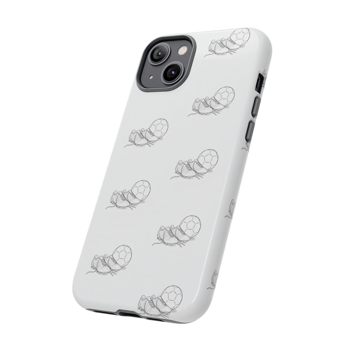 Phone Case, Football Boots & Ball Pattern, Tough Cases — Sports Phone Case