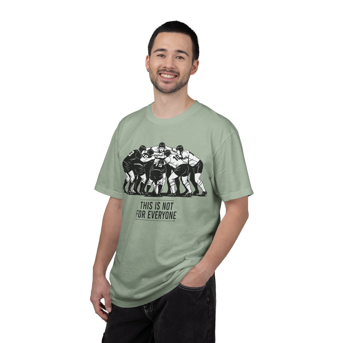 T-Shirt, Rugby Scrum, "This is not for everybody" / "Disciplined Violence" Design, Cotton, Various Colours
