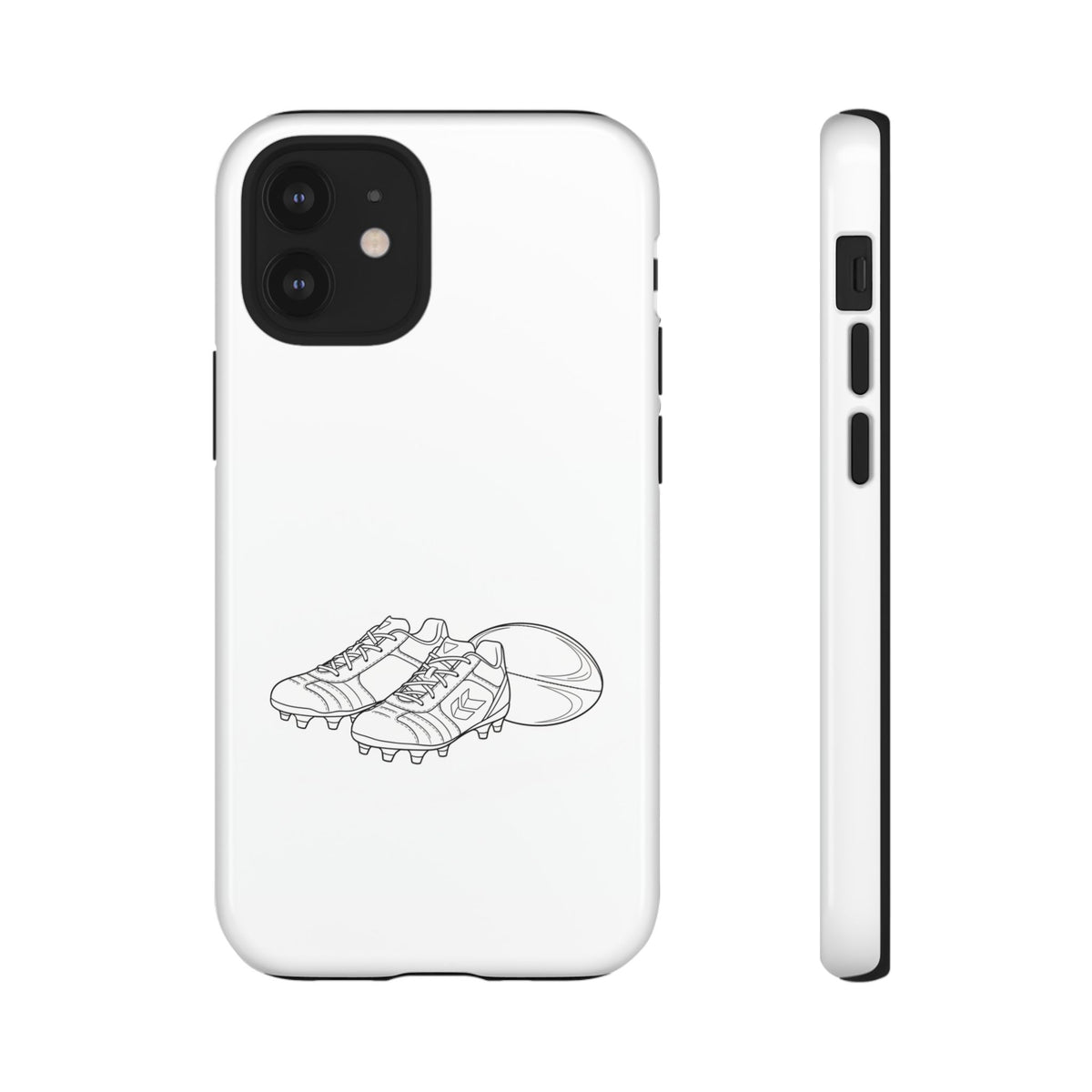 Phone Case, Rugby Ball & Boots Sketch, Tough Case