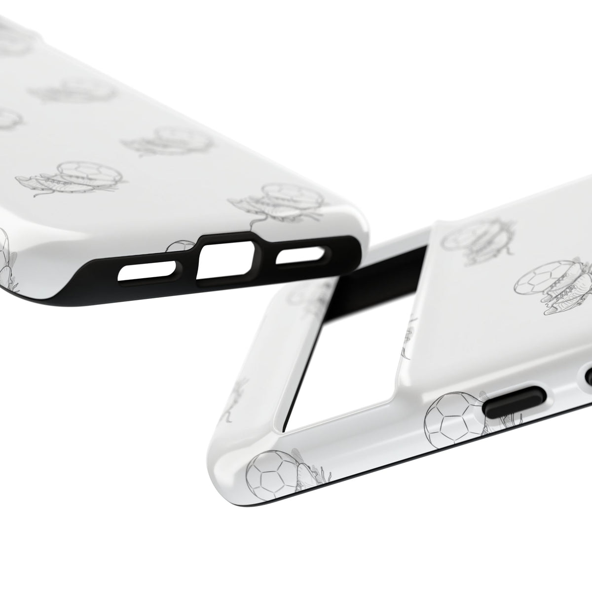 Phone Case, Football Boots & Ball Pattern, Tough Cases — Sports Phone Case