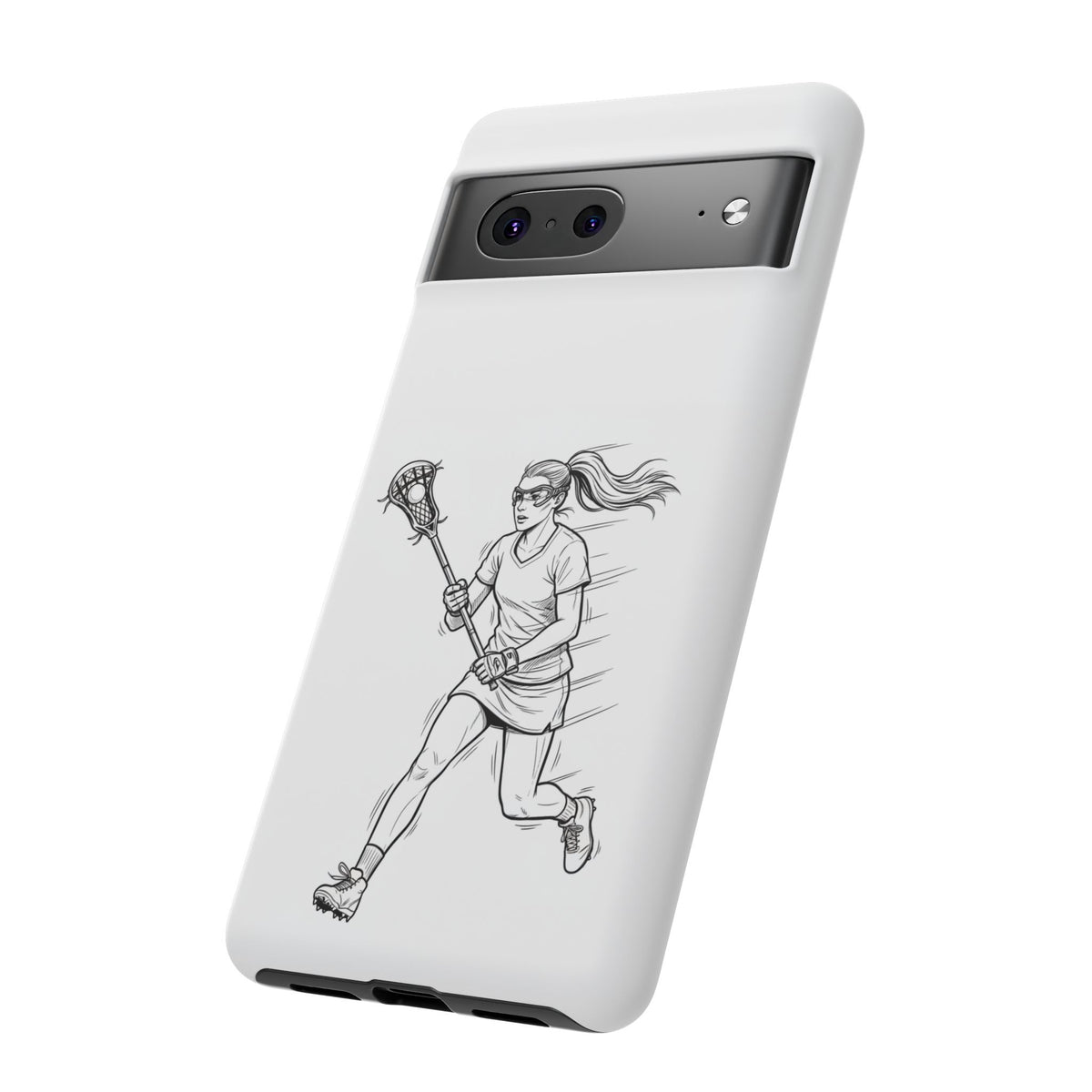 Phone Case, Lacrosse Player Sketch, Tough Case