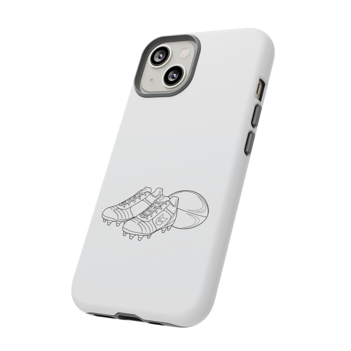 Phone Case, Rugby Ball & Boots Sketch, Tough Case