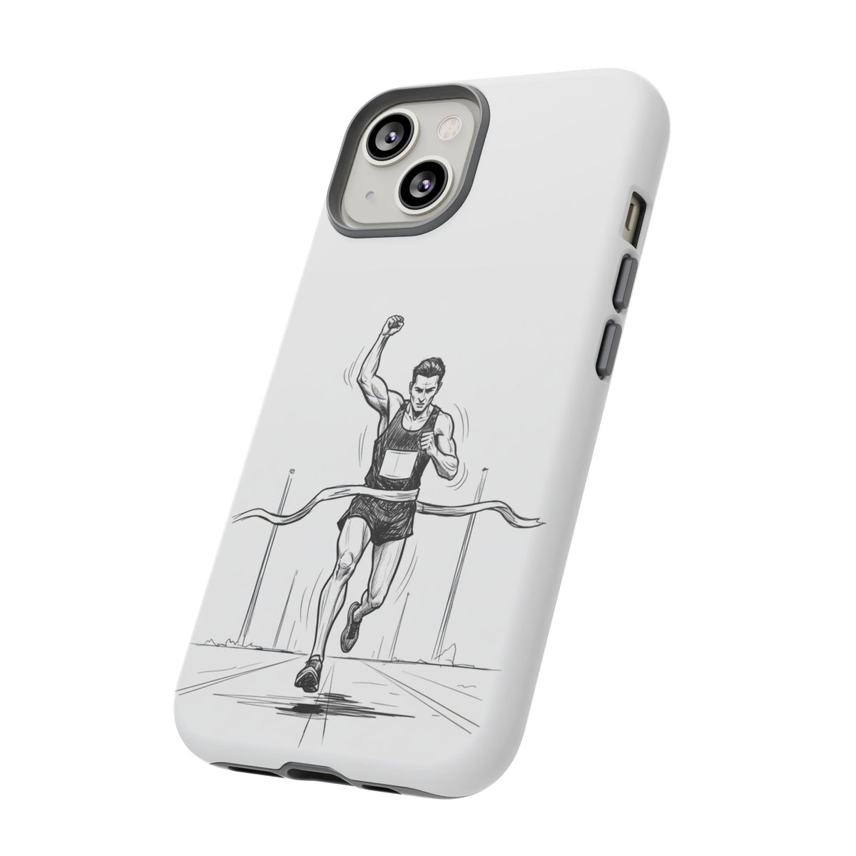 Phone Case, Running, finish line design, Tough Case