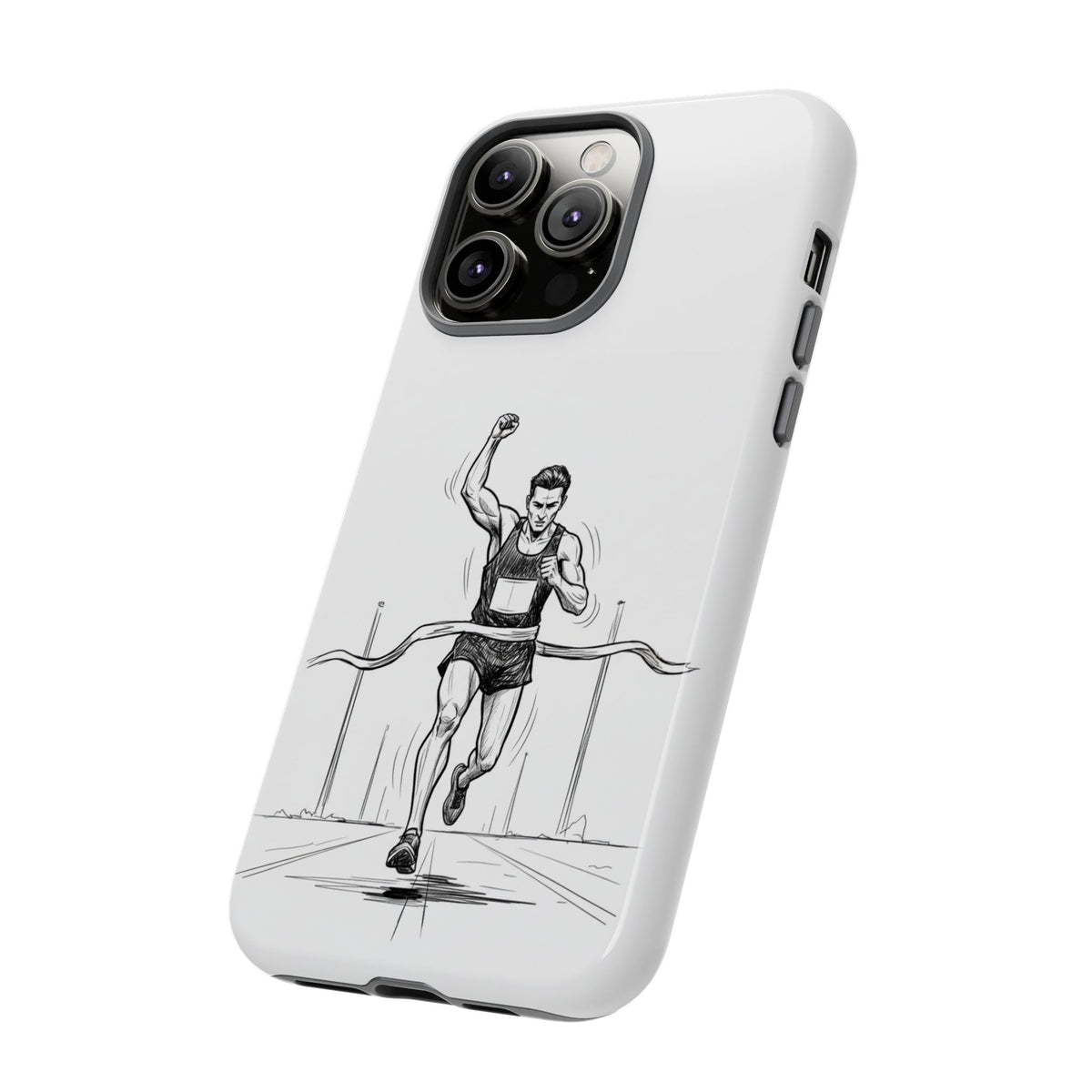 Phone Case, Running, finish line design, Tough Case