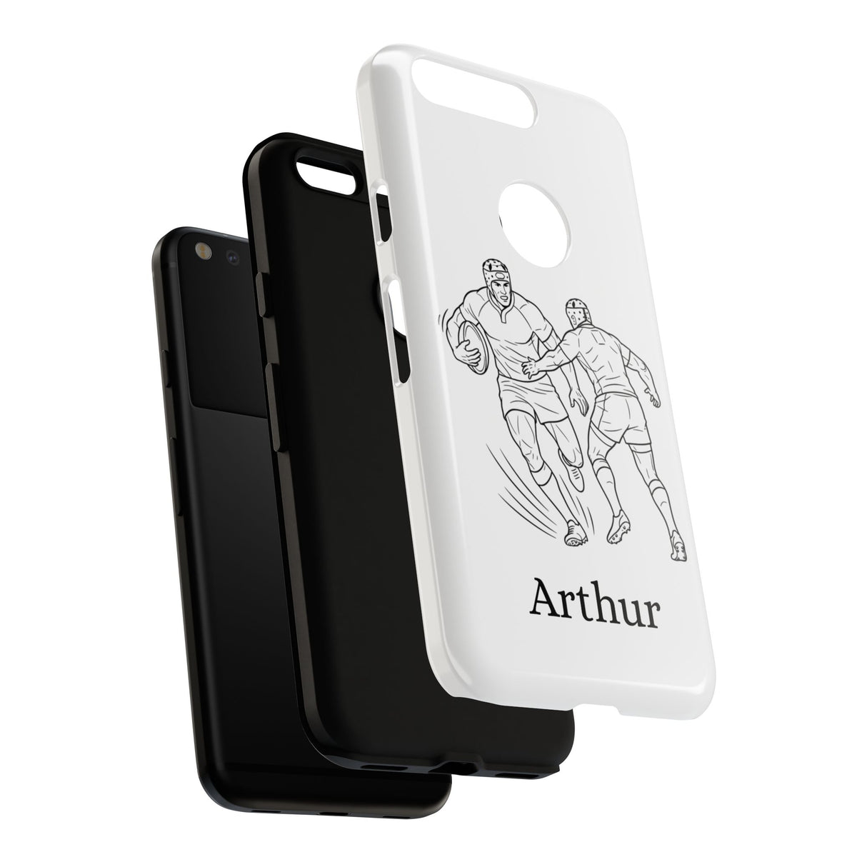 Personalised Phone Case, Rugby sidestep, Tough Case,  Custom Name
