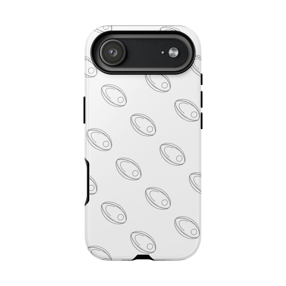 Phone Case, Rugby Ball Repeat design, Tough Case