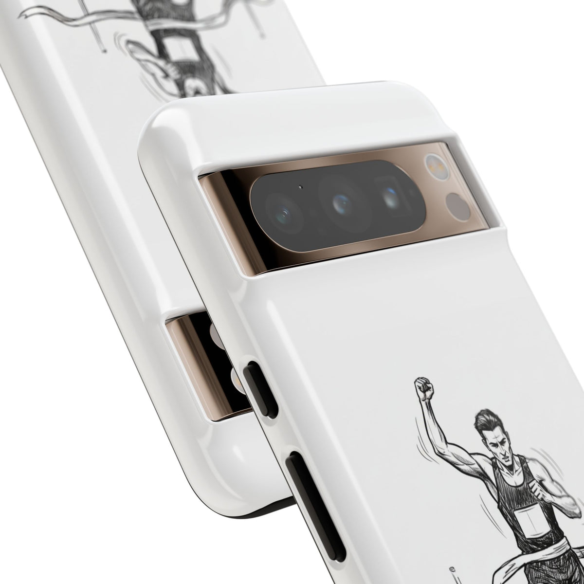 Phone Case, Running, finish line design, Tough Case