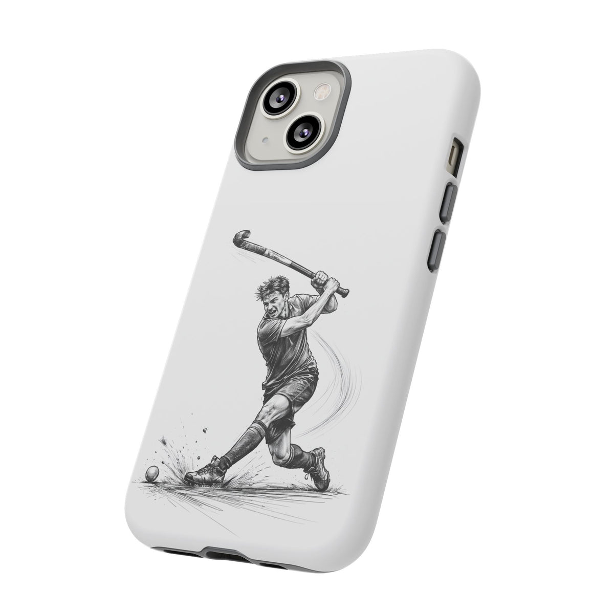 Phone case, Male Hockey Player Tomahawk Sketch,  Tough case