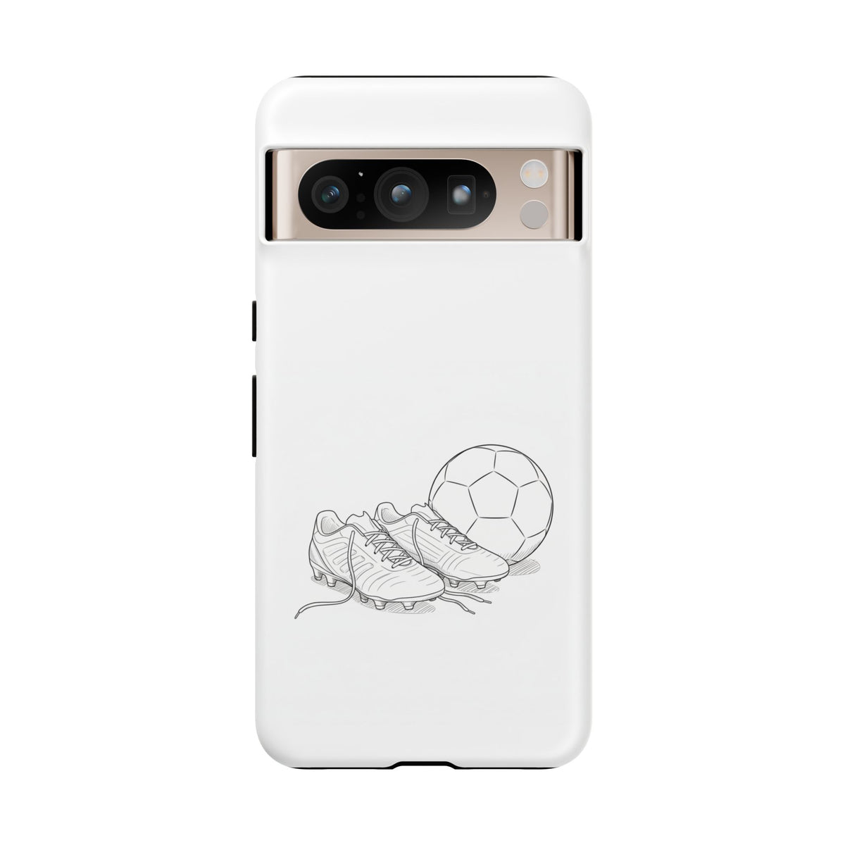 Phone Case, Football Boots & Ball Sketch , Tough Case