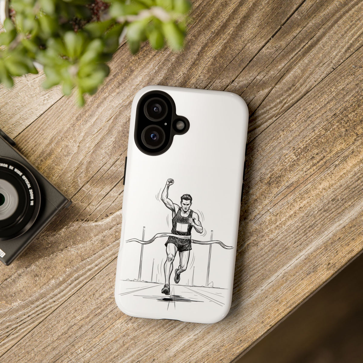 Phone Case, Running, finish line design, Tough Case