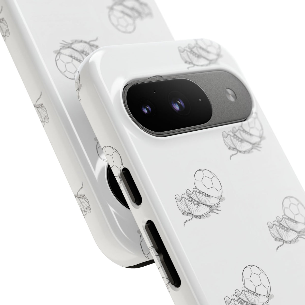 Phone Case, Football Boots & Ball Pattern, Tough Cases — Sports Phone Case
