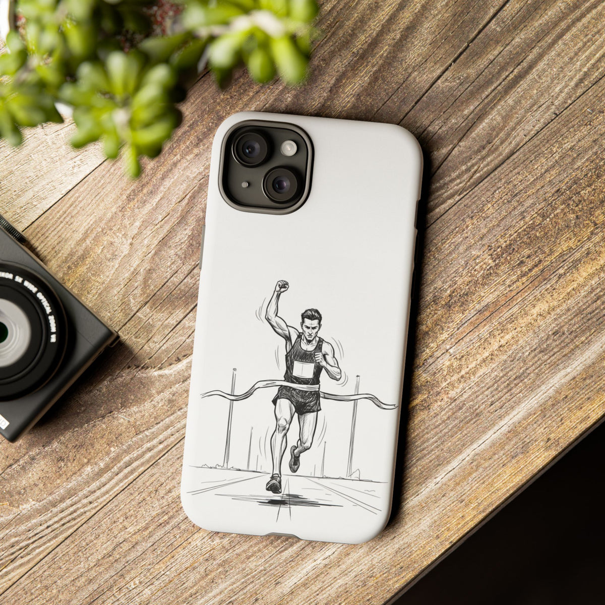Phone Case, Running, finish line design, Tough Case