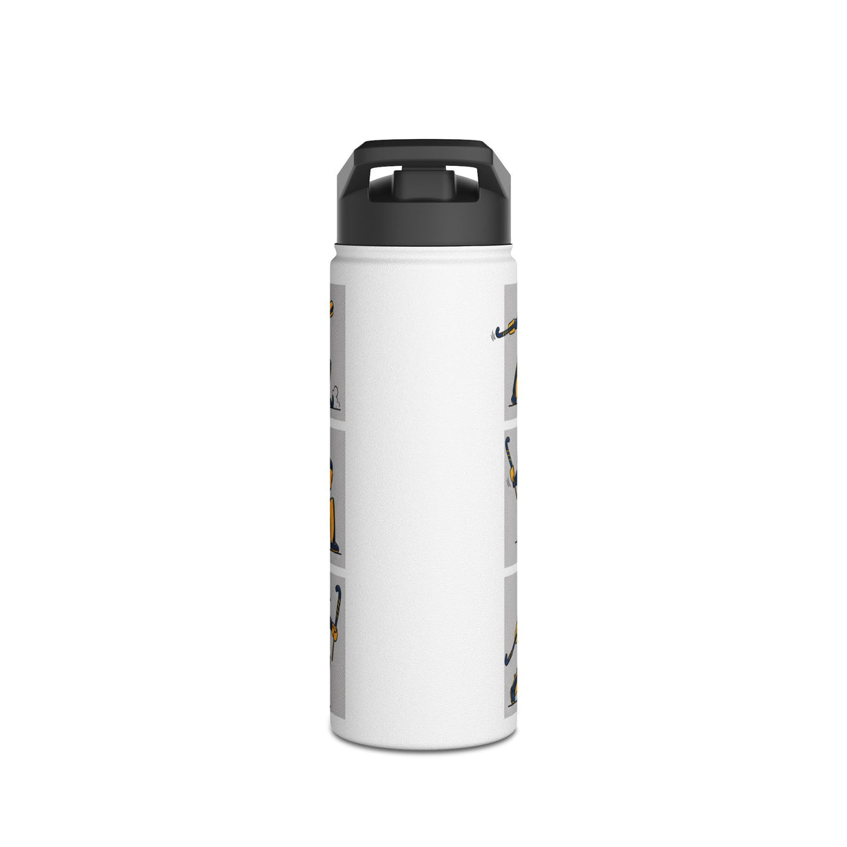 Water Bottle, Hockey Goalkeeper Illustration,  Stainless Steel