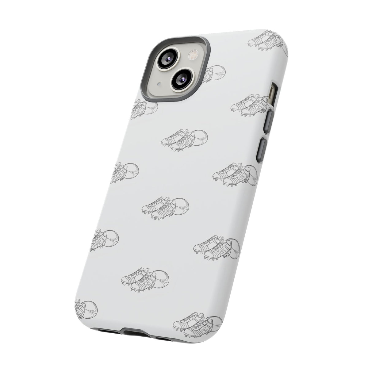 Phone Case Rugby Boots & Ball Repeat Pattern Tough Cases