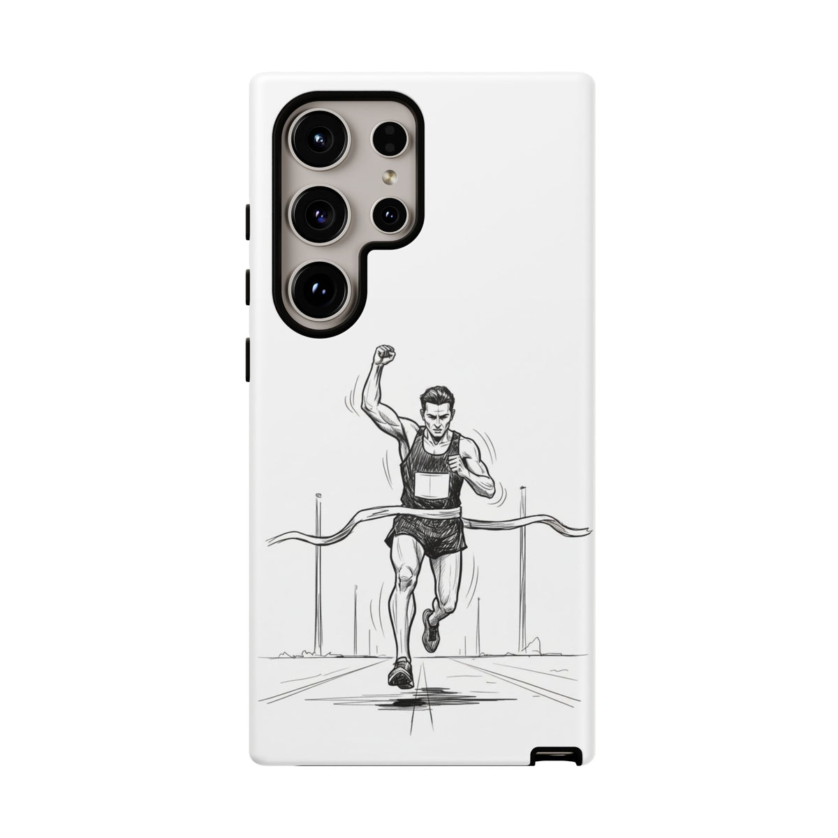 Phone Case, Running, finish line design, Tough Case