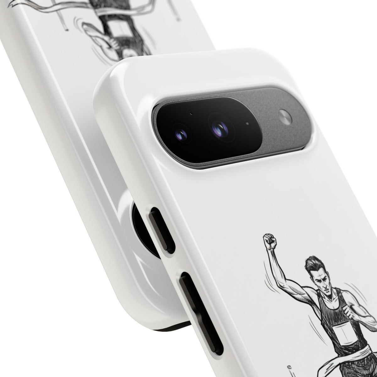 Phone Case, Running, finish line design, Tough Case