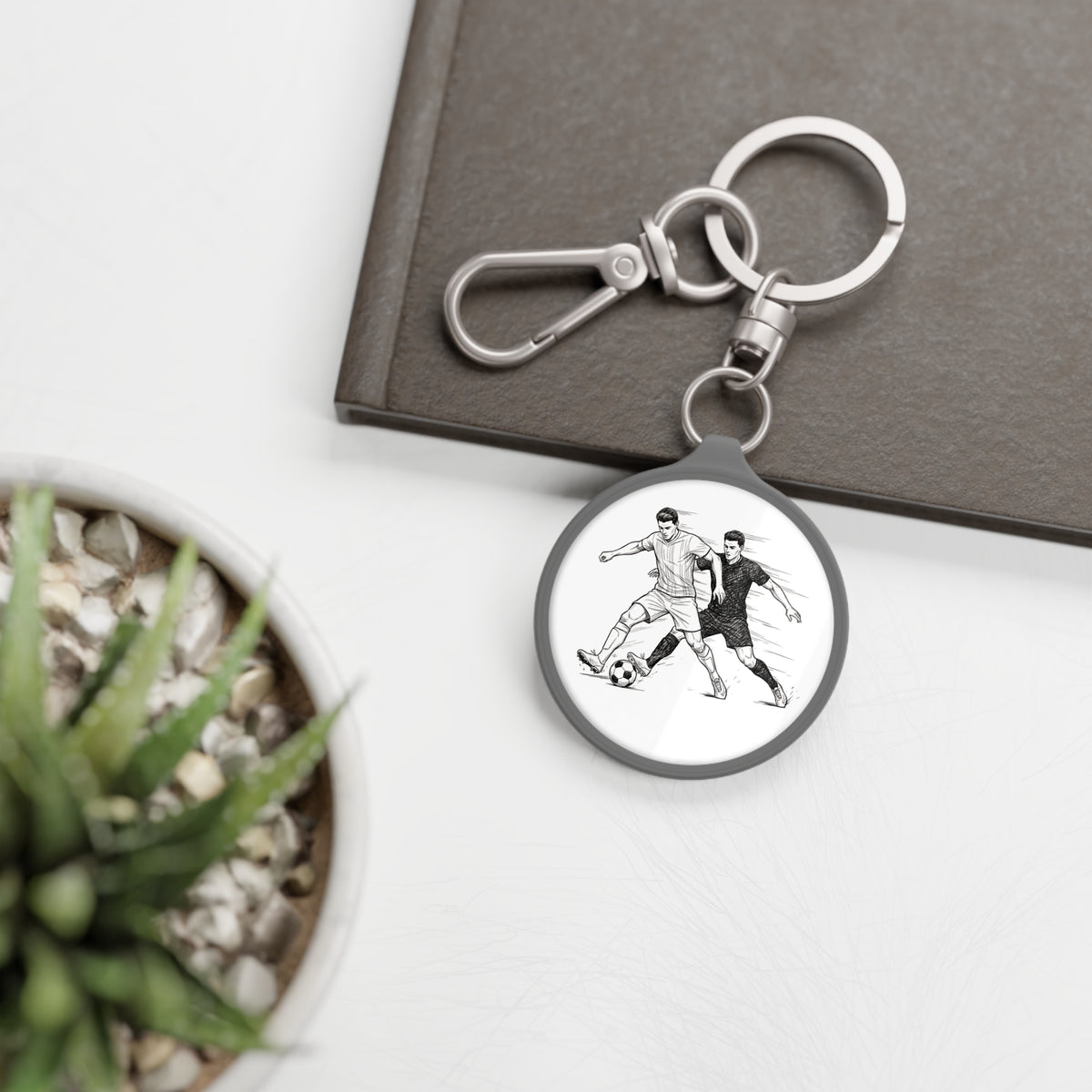 Copy of Keyring Bag Tag, Football, Tackle Image design