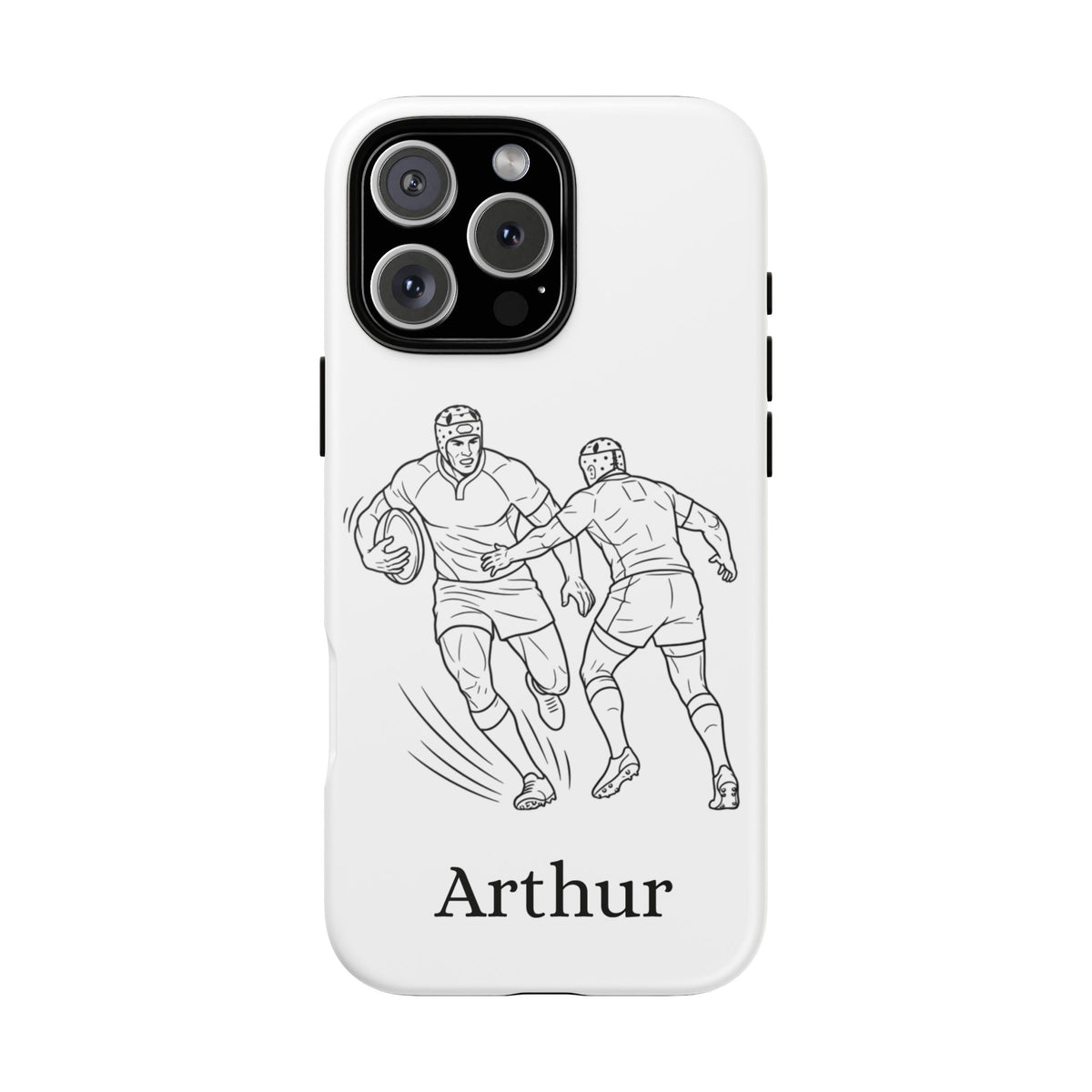 Personalised Phone Case, Rugby sidestep, Tough Case,  Custom Name