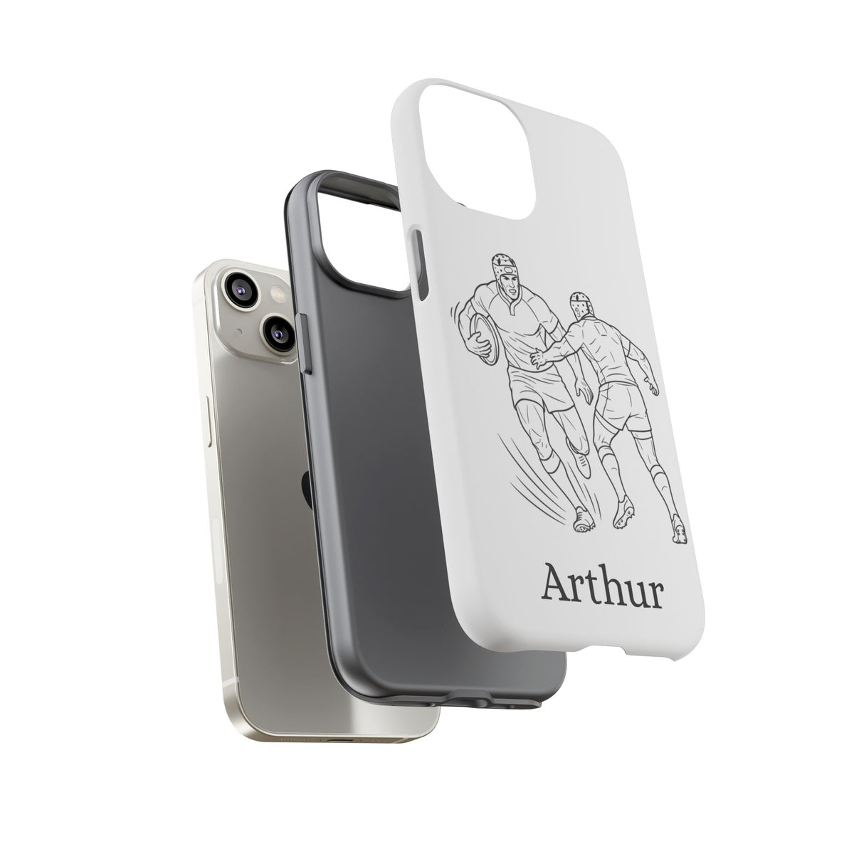 Personalised Phone Case, Rugby sidestep, Tough Case,  Custom Name