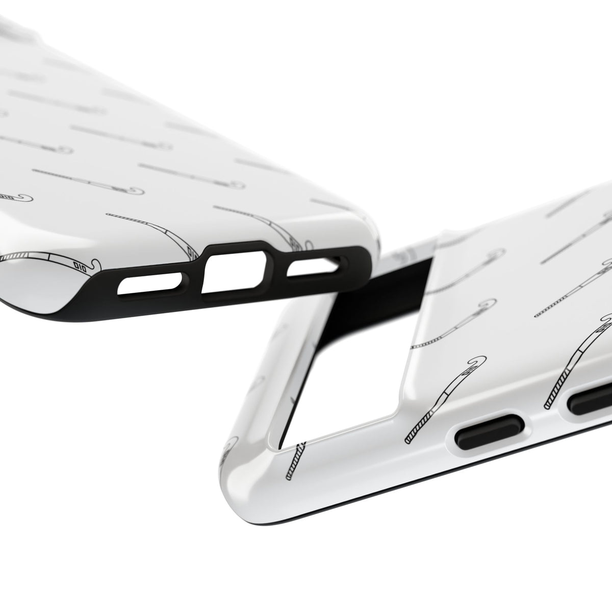 Phone Case, Hockey Stick Pattern, Tough Cases