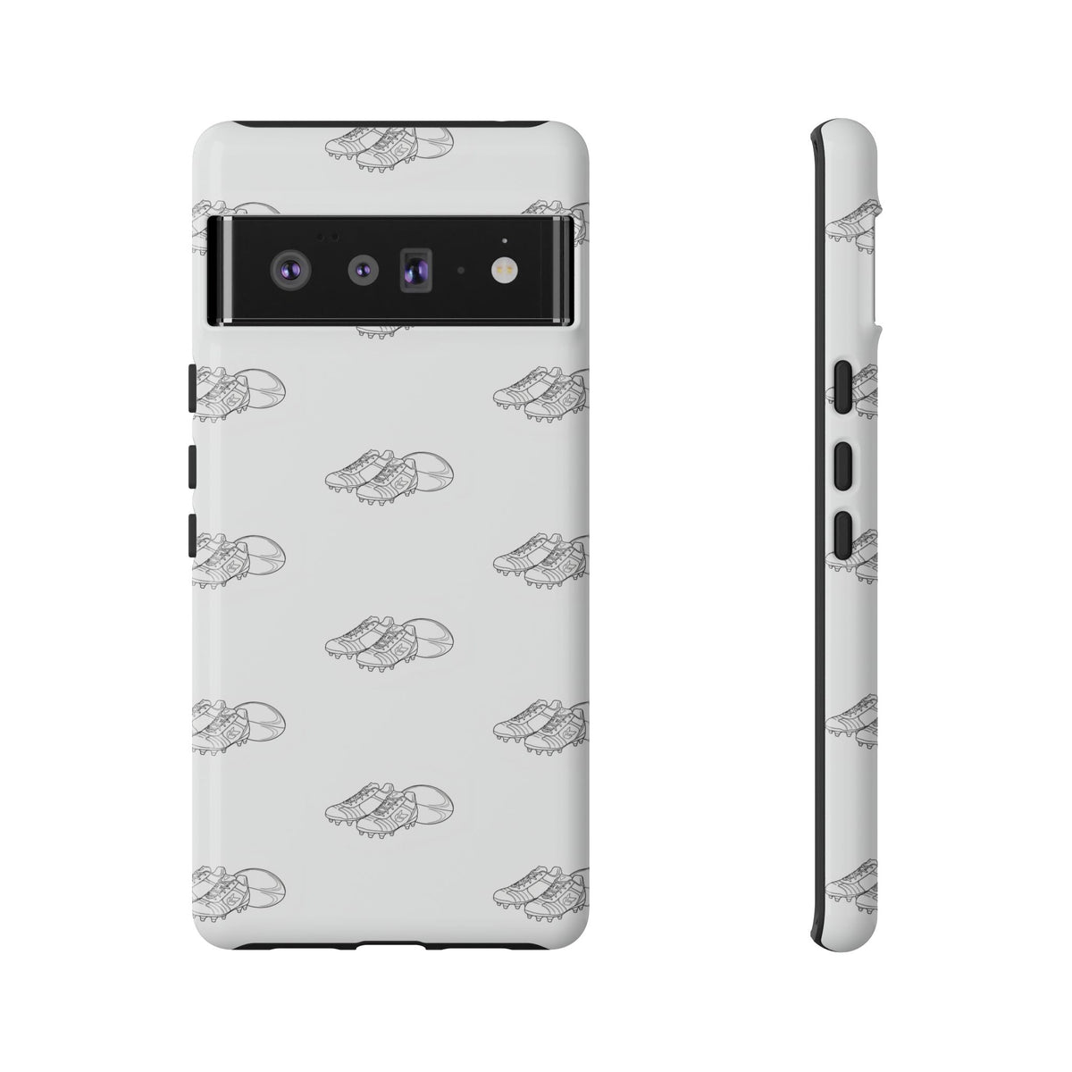 Phone Case Rugby Boots & Ball Repeat Pattern Tough Cases