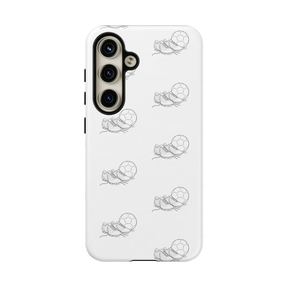 Phone Case, Football Boots & Ball Pattern, Tough Cases — Sports Phone Case