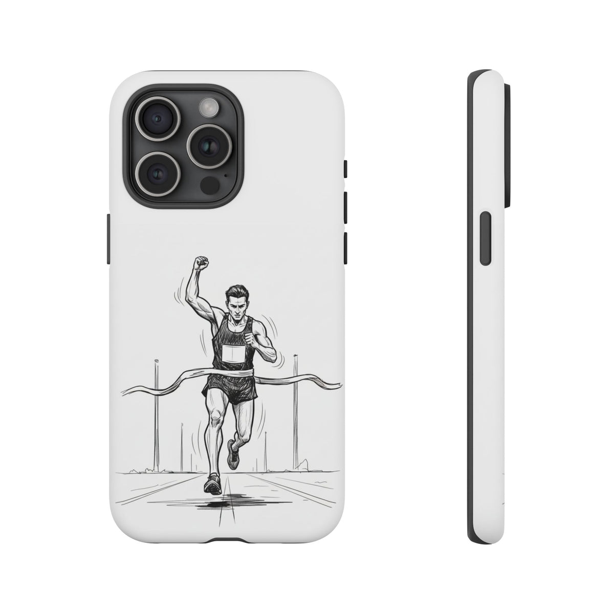 Phone Case, Running, finish line design, Tough Case