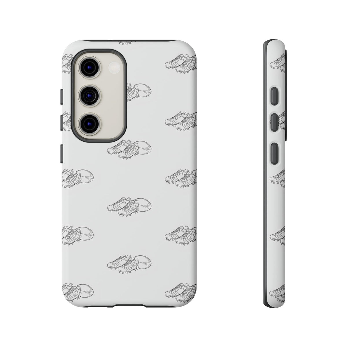 Phone Case Rugby Boots & Ball Repeat Pattern Tough Cases
