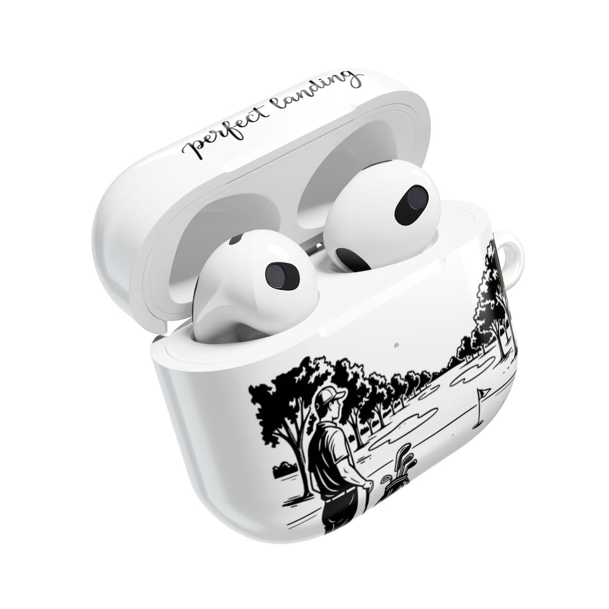 AirPods Case, Golf, perfect landing - the long shot design