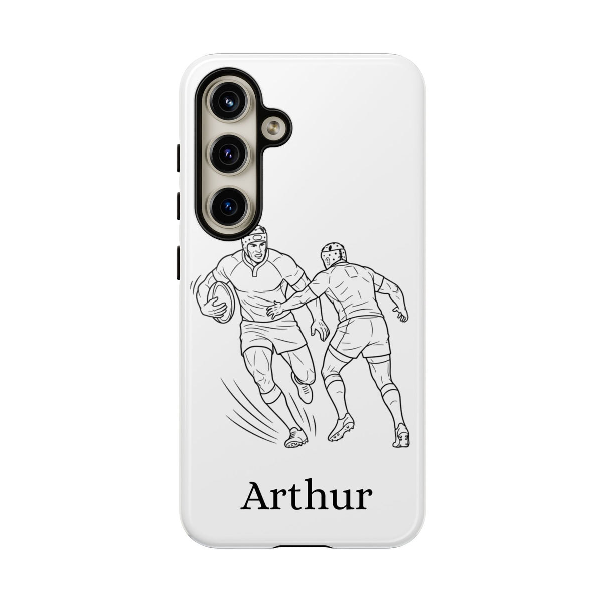 Personalised Phone Case, Rugby sidestep, Tough Case,  Custom Name