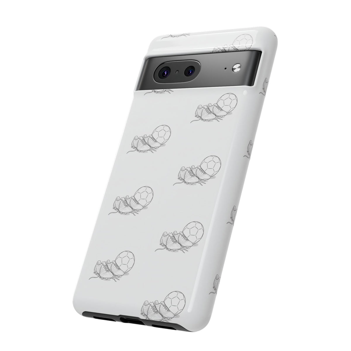Phone Case, Football Boots & Ball Pattern, Tough Cases — Sports Phone Case