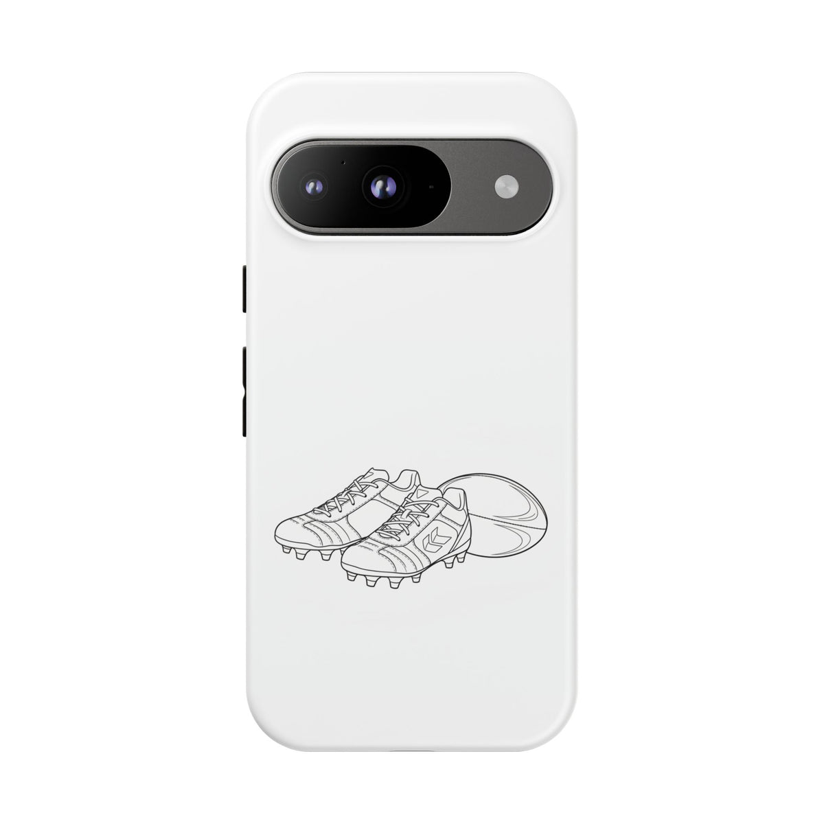 Phone Case, Rugby Ball & Boots Sketch, Tough Case