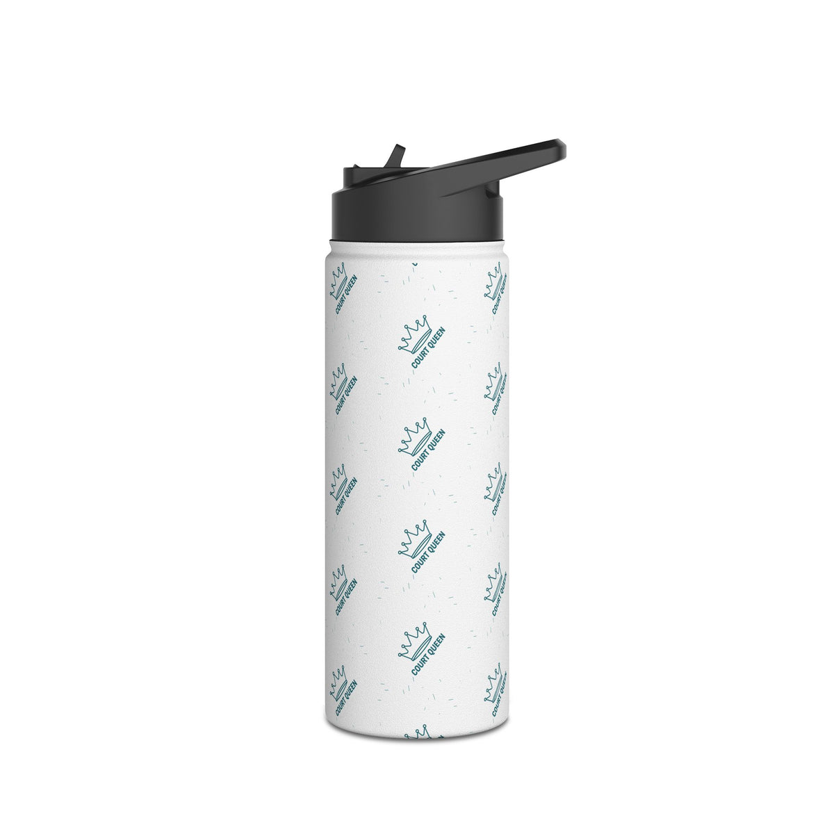 Water Bottle, Netball "Court Queen" design, Stainless Steel
