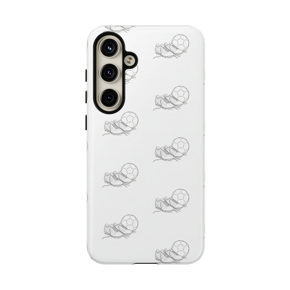 Phone Case, Football Boots & Ball Pattern, Tough Cases — Sports Phone Case