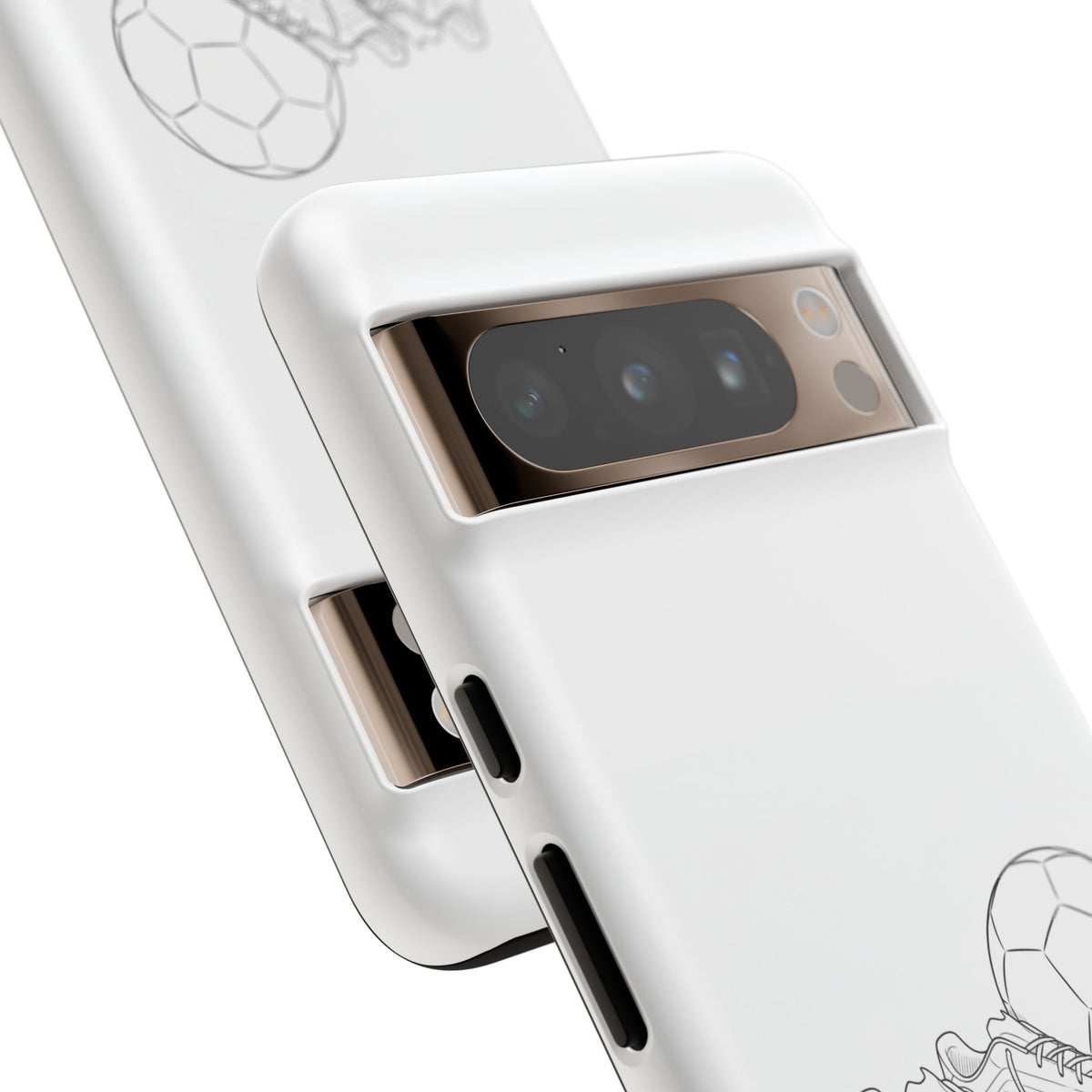 Phone Case, Football Boots & Ball Sketch , Tough Case
