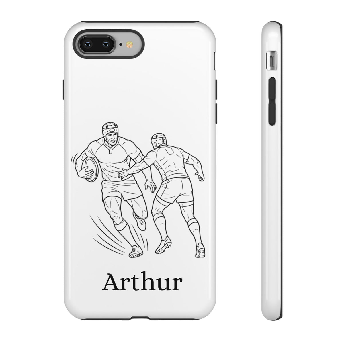 Personalised Phone Case, Rugby sidestep, Tough Case,  Custom Name