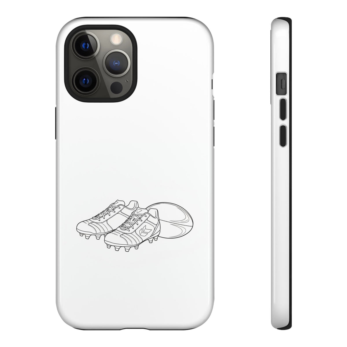 Phone Case, Rugby Ball & Boots Sketch, Tough Case