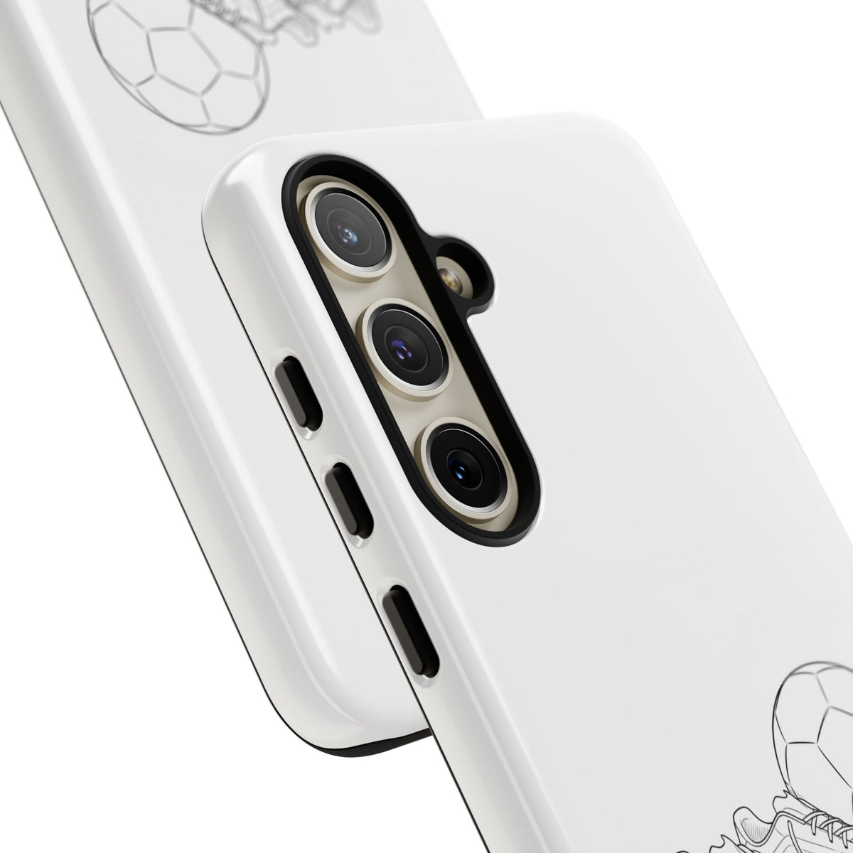 Phone Case, Football Boots & Ball Sketch , Tough Case