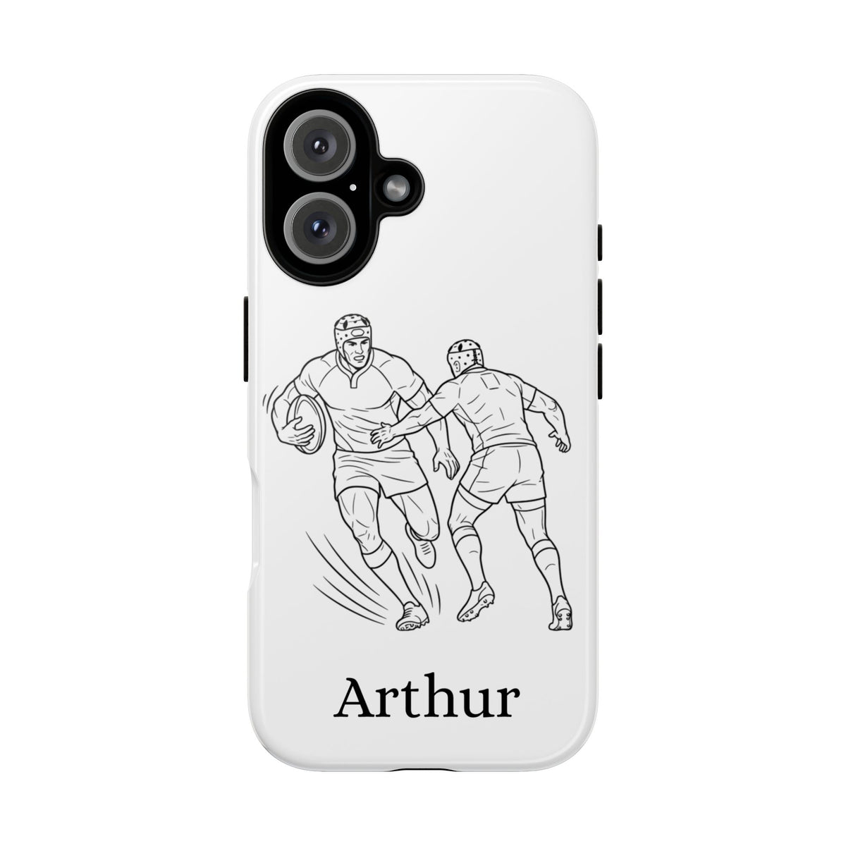 Personalised Phone Case, Rugby sidestep, Tough Case,  Custom Name