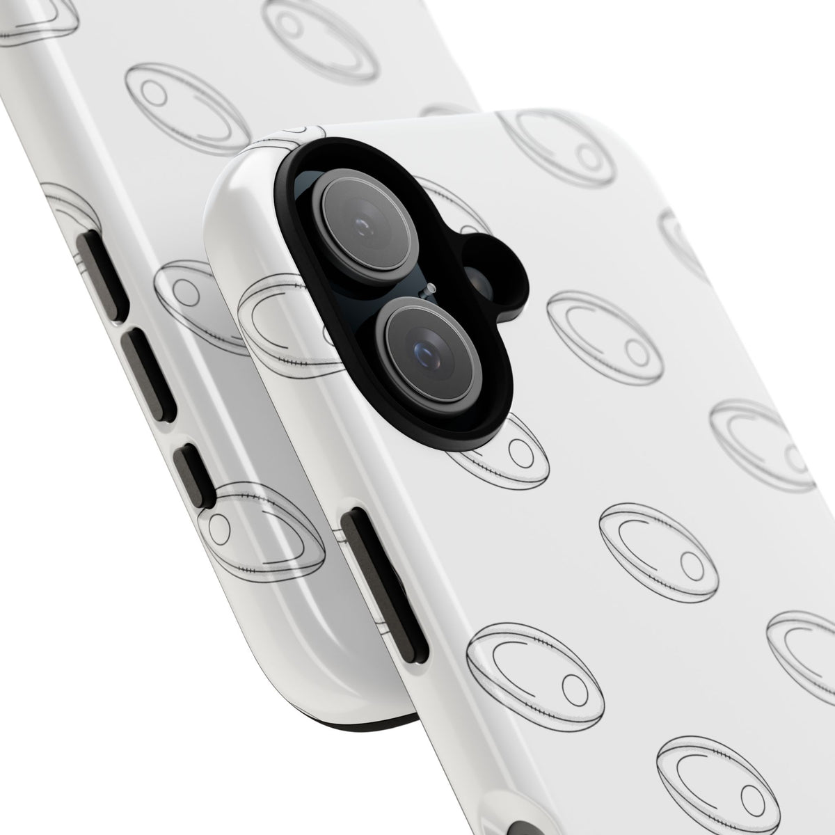 Phone Case, Rugby Ball Repeat design, Tough Case