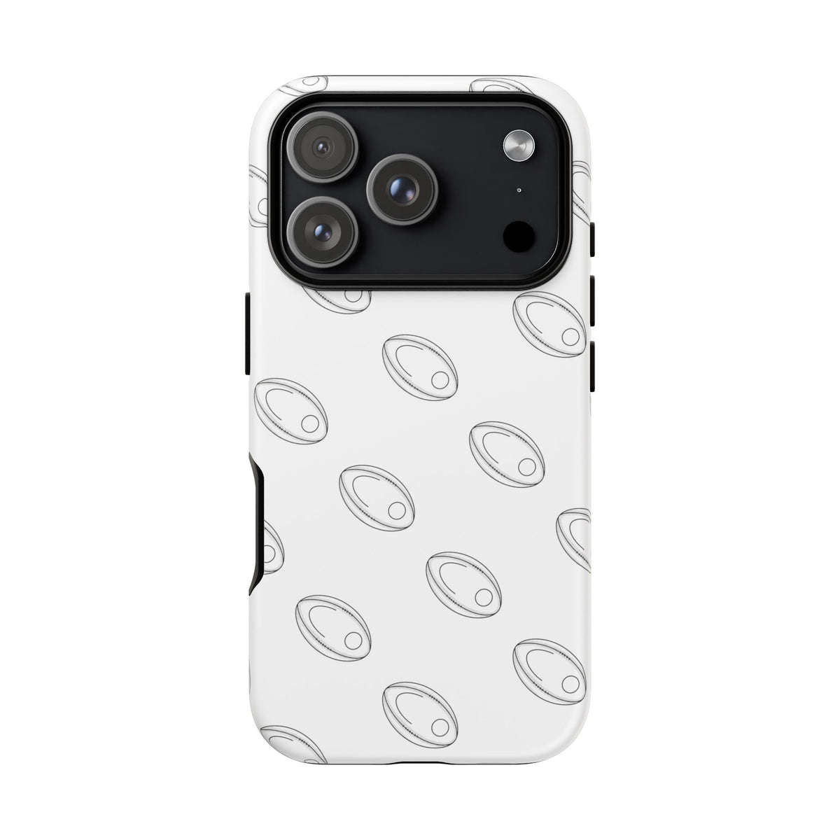 Phone Case, Rugby Ball Repeat design, Tough Case