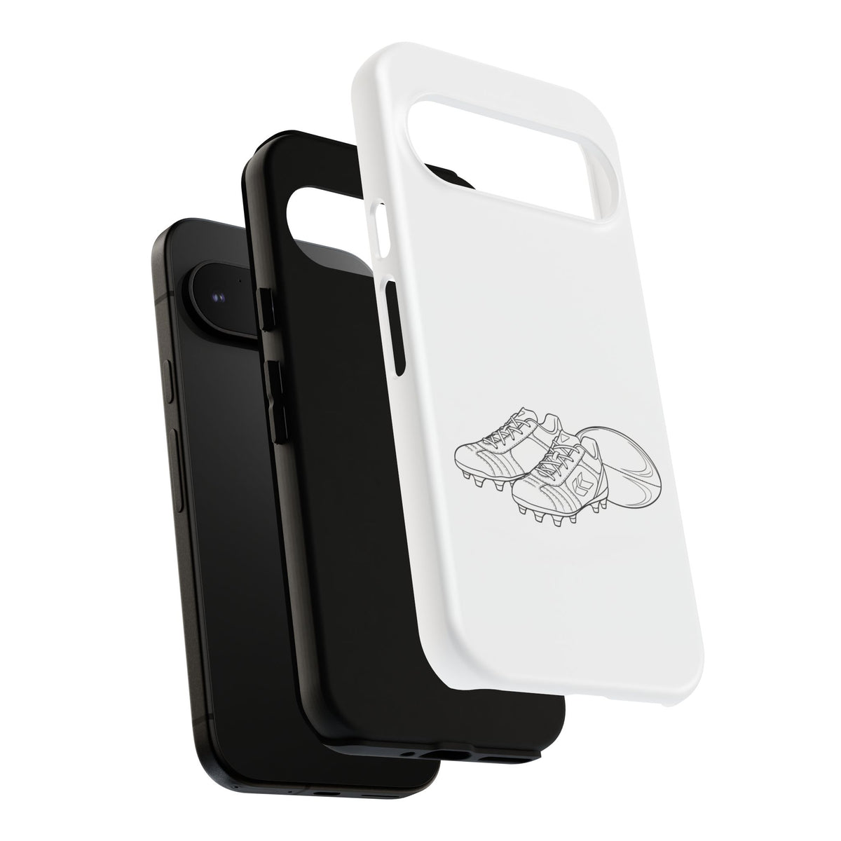 Phone Case, Rugby Ball & Boots Sketch, Tough Case