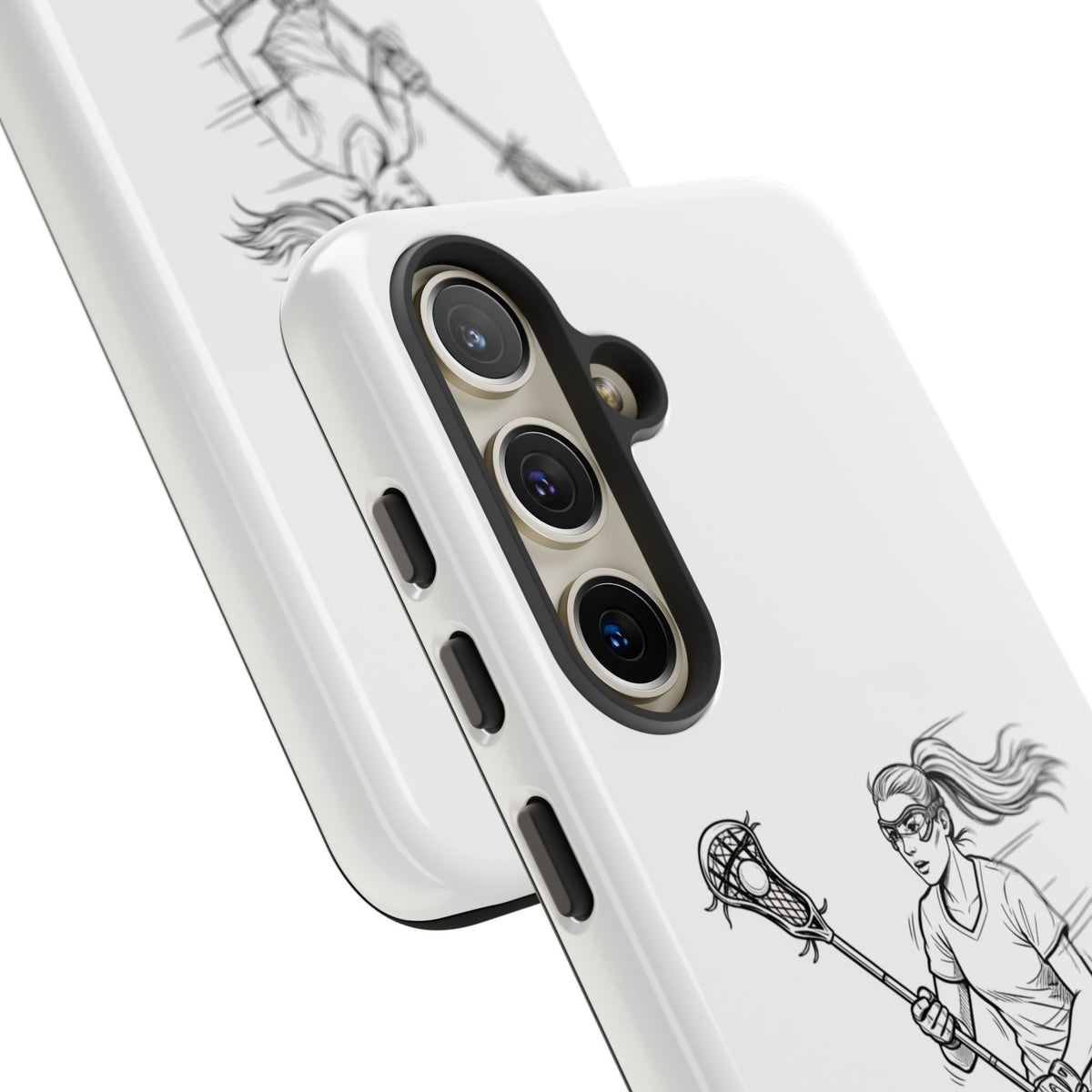 Phone Case, Lacrosse Player Sketch, Tough Case