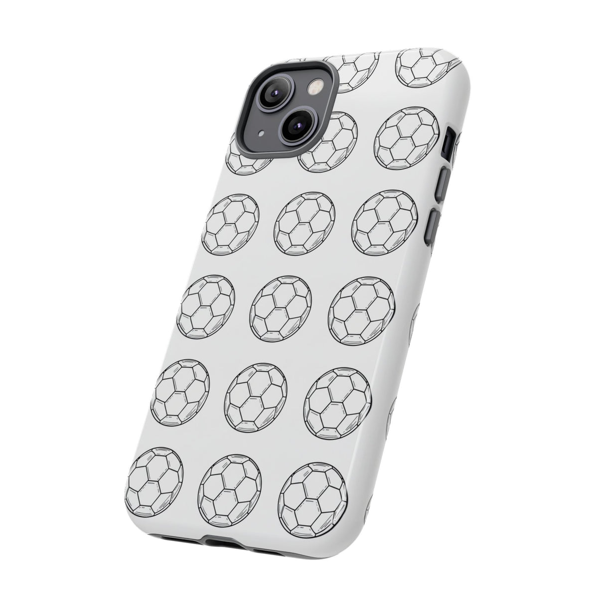 Phone Case, Football Minimalist Football Repeat Design, Tough Case