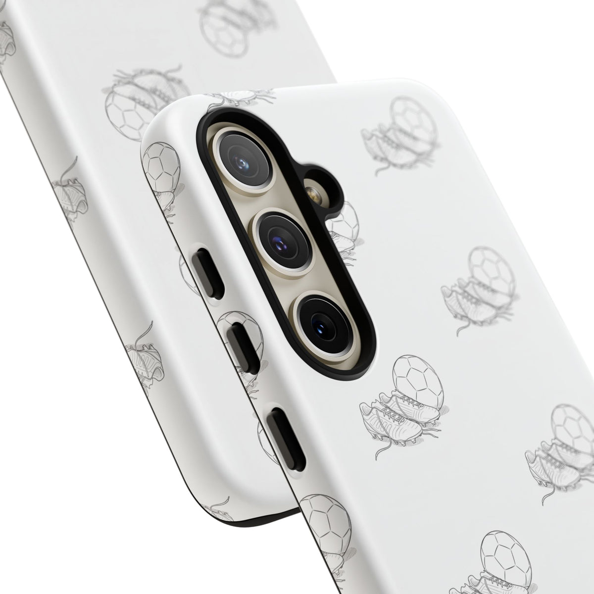 Phone Case, Football Boots & Ball Pattern, Tough Cases — Sports Phone Case