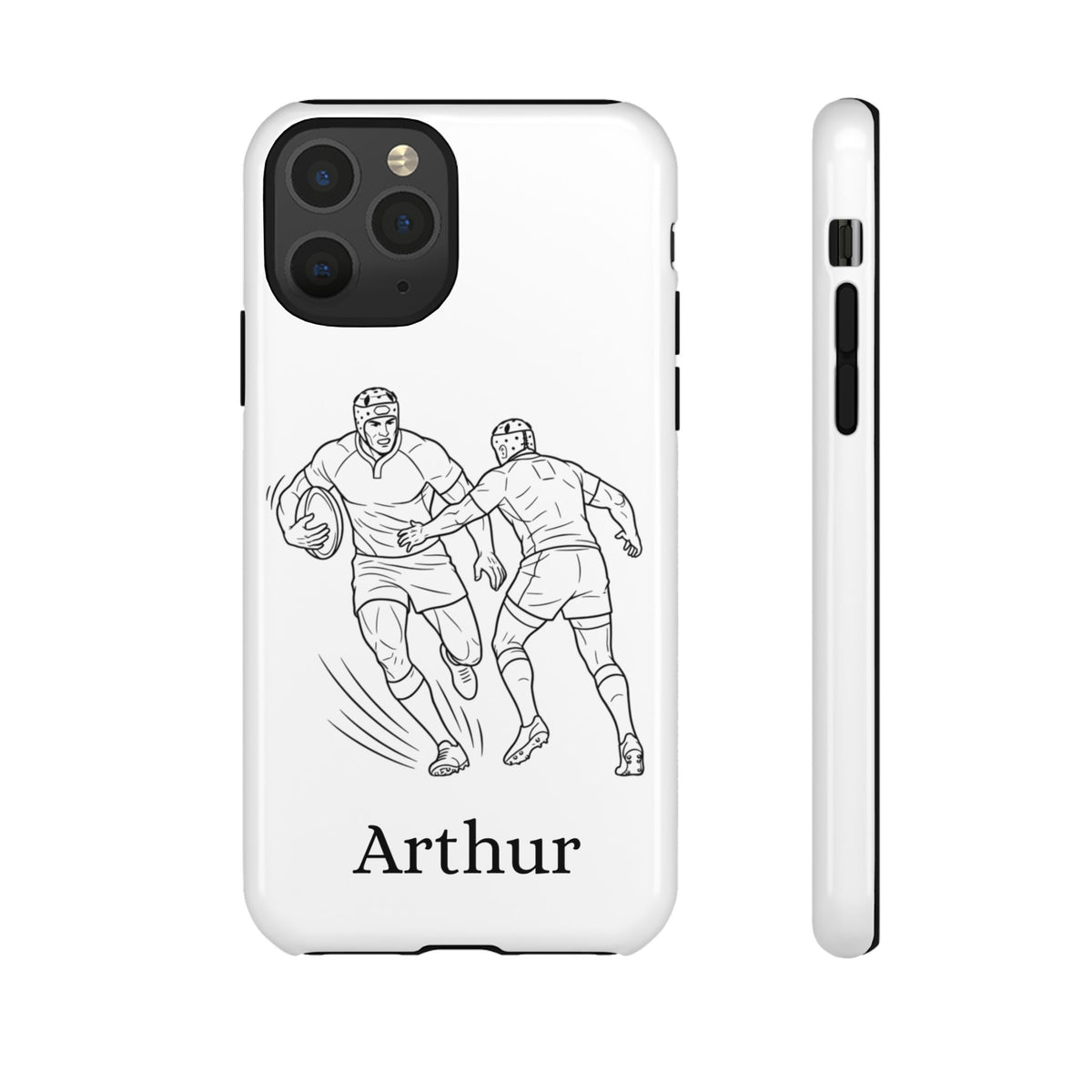 Personalised Phone Case, Rugby sidestep, Tough Case,  Custom Name
