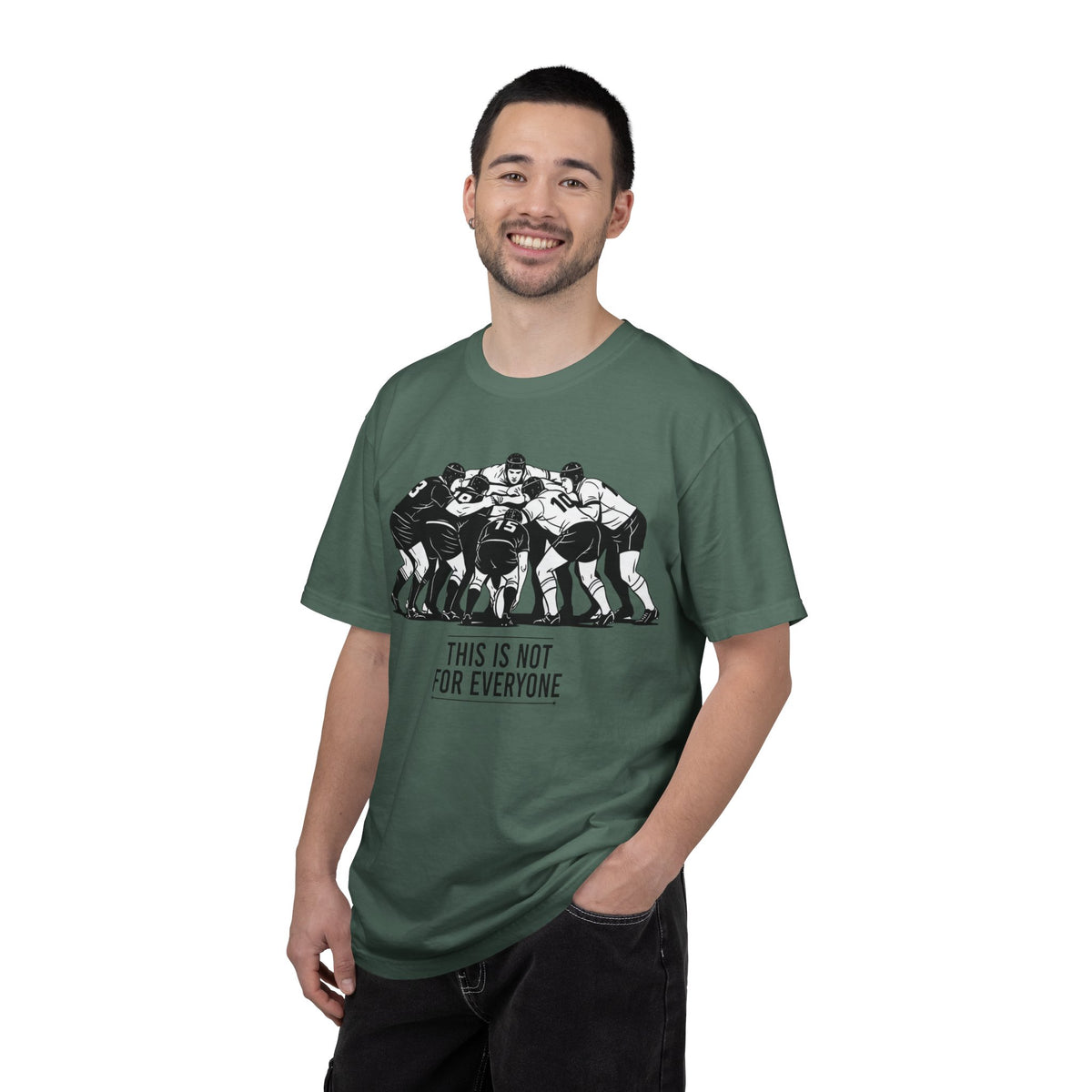 T-Shirt, Rugby Scrum, "This is not for everybody" / "Disciplined Violence" Design, Cotton, Various Colours